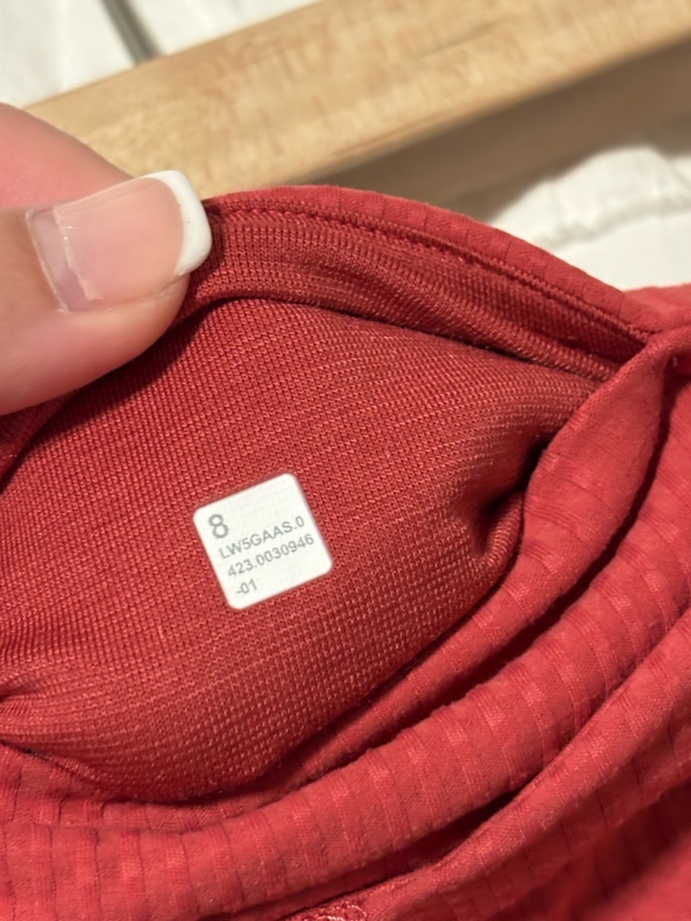 Lululemon V-Waist Yoga Tight 25” Grid Texture Vintage Rose Size 8 - Picture 10 of 10